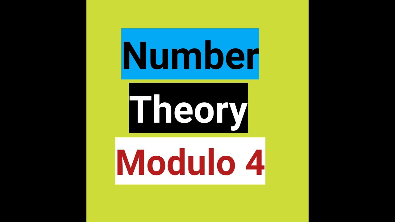 Number Theory Modulo 4 #shorts