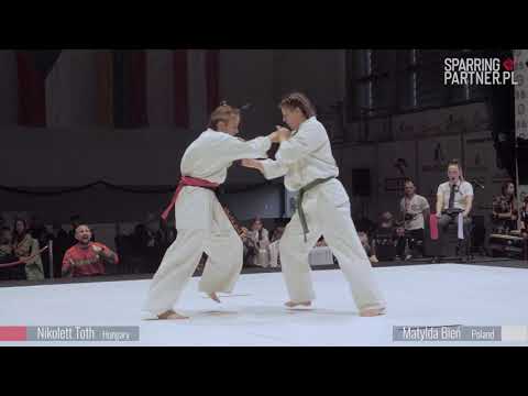 Matylda Bień vs  Nikolett Toth semi final 19th European Open Karate Championship 2022 IKO