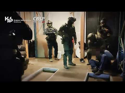 CBŚP I KAS  W AKCJI LIKWIDACJI NIELEGALNEJ FABRYKI PAPIEROSÓW