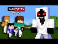 BAD ENTITY ATTACK : DONT MESS WITH HEROBRINE CHILD - MONSTER SCHOOL