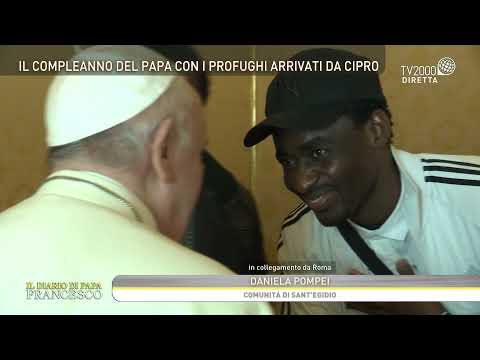 Il Diario di Papa Francesco, 17/12/2021 - Il compleanno del papa con i profughi arrivati da Cipro