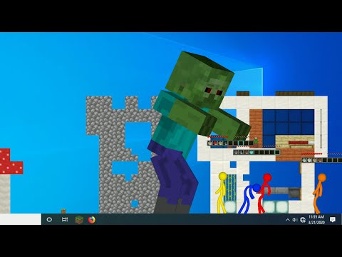 animation vs minecraft - first house building contest - Minecraft Animation