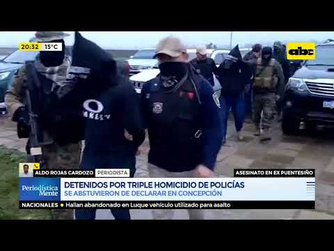 Detenidos por triple homicidio de policías