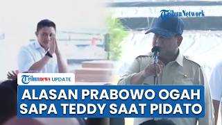 Kelakar Prabowo Malas Sapa Seskab Teddy, Bongkar Alasannya saat Pidato di Acara Panen Tambak Udang