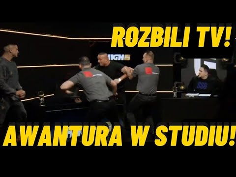DENIS ZAŁĘCKI RZUCIŁ SIĘ NA ALANA KWIECIŃSKIEGO! AWANTURA W STUDIU HIGH LEAGUE