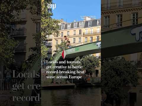 Locals and tourists get creative to battle record-breaking heat wave across Europe