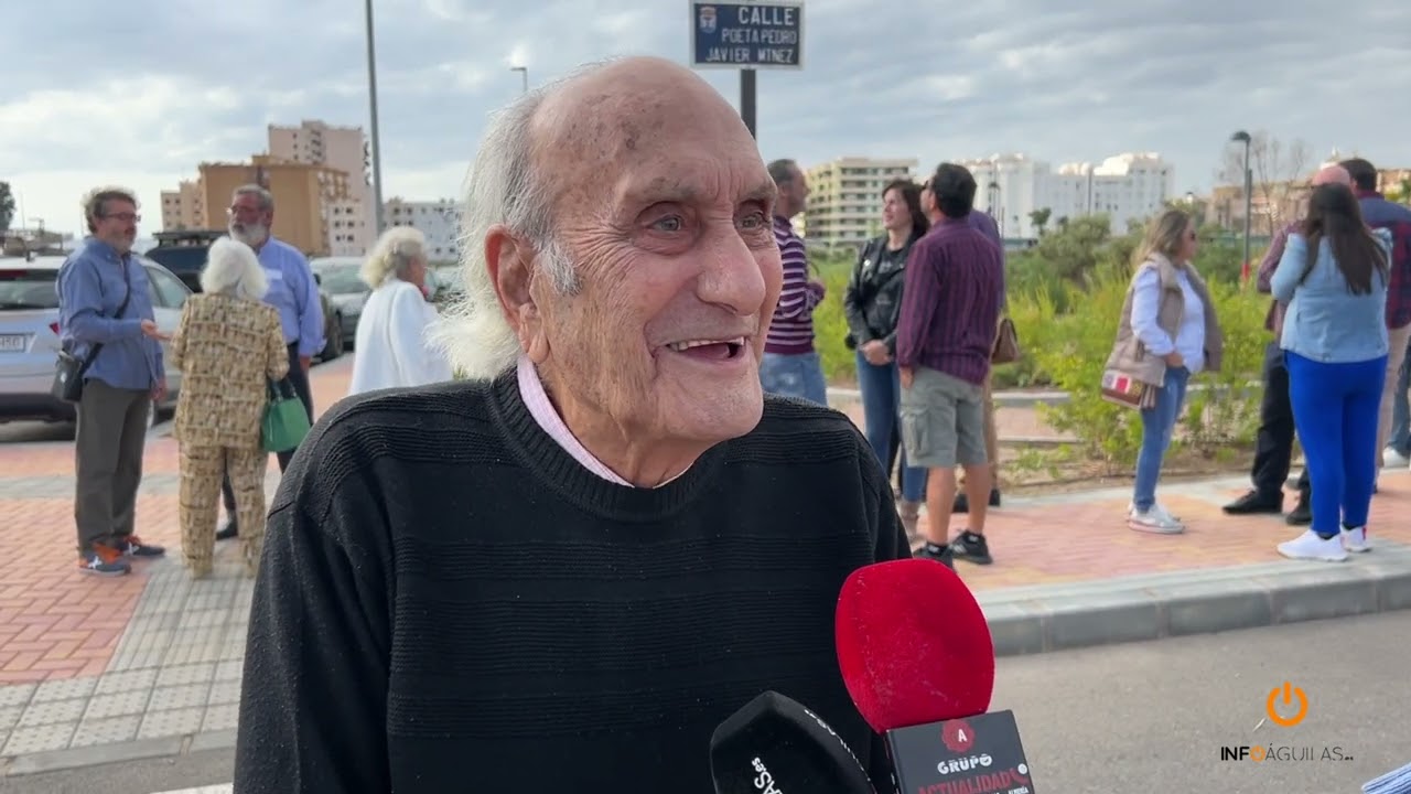 Águilas otorga el nombre de una calle al poeta Pedro Javier Martínez