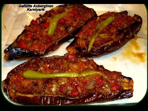 Gefüllte Auberginen-Türkische Rezepte-Karniyarik