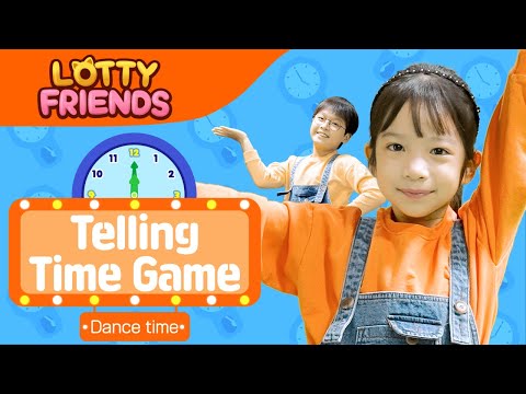 Telling Time Game🎵 | DANCE WITH LOTTY FRIENDS⭐| Kids' Exercise | Fun Nursery Rhymes & Dance Along