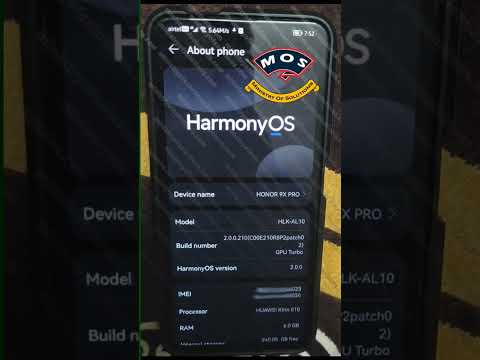 Honor 9X Pro HLK-L42 HarmonyOS Update After Rebrand to Chinese Proof2 #harmonyOS #Honor9Xpro #HLKL42