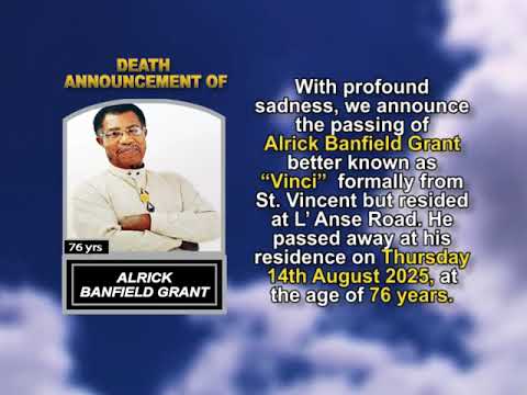 Alrick Banfield Grant  ~ Short Obituary