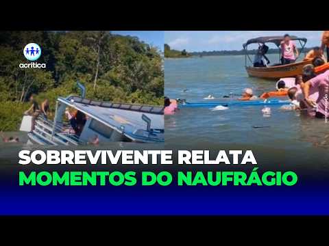 VÍTIMA RELATA MOMENTOS DE TENSÃO DO NAUFRÁGIO DE EMBARCAÇÃO