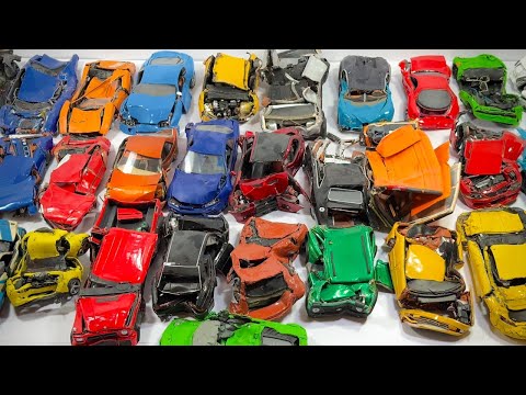 My large collection of wrecked cars over 7 years of crash testing