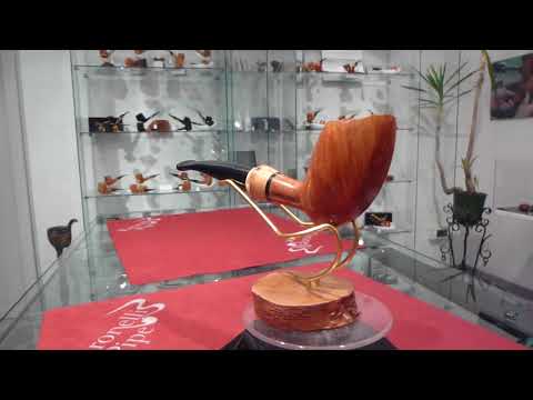 Pipa radica e bambu freehand fatta a mano - www.paronellipipe.it