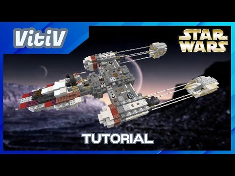Star Wars Resistance BTA-NR2 Y-wing Starfighter in Minecraft - 2:1 Scale - Tutorial