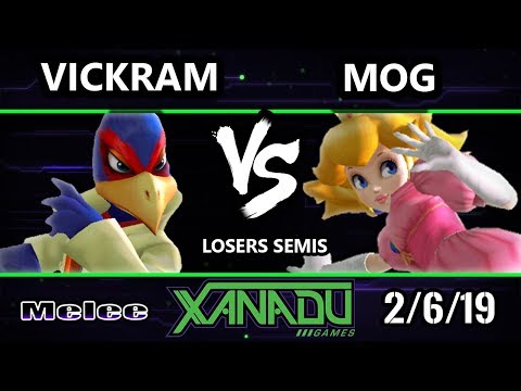 S@X 288 SSBM - Vickram (Falco)  Vs. MoG (Peach) - Smash Melee Losers Semis