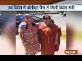 Sushma Swaraj meets a Bollywood fan in Uzbekistan