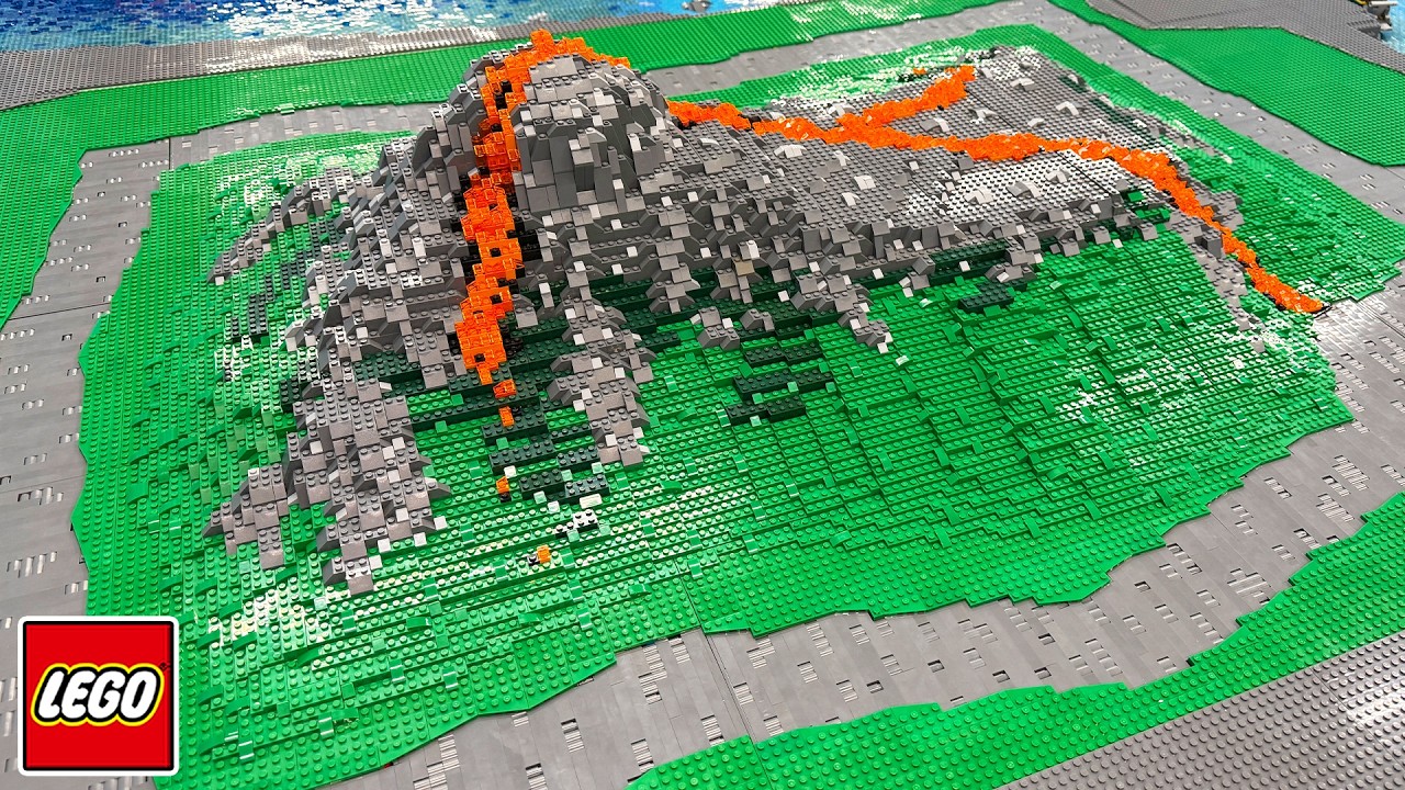 Adding a VOLCANO to the LEGO CITY!