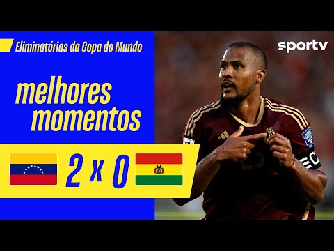 Gols e lances de Venezuela x Bolívia