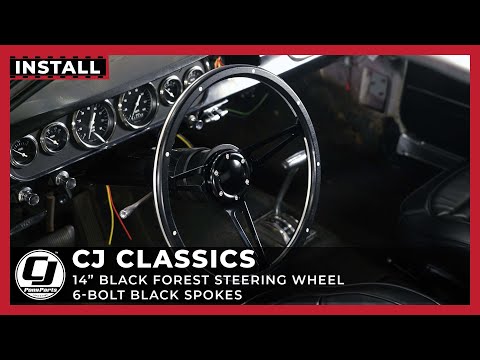 Black Forest 14” 6-Bolt Steering Wheel | CJ Classics | 1965-1980 Mustang