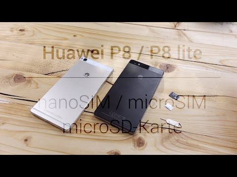 Huawei P8 / P8 lite: Inserting nanoSIM, microSIM & microSD