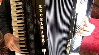 Excelsior Symphony Gold Tone Chamber Accordion,  Tuba Bass 45/120 Free Bass Golden Edition DEMO