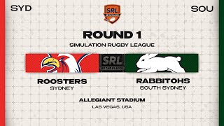 Sydney Roosters v South Sydney Rabbitohs | Season 1, Round 1 | SRL 2.0