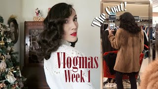 Vlogmas Week 1: I Found The Perfect Vintage Coat At The Thrift Store! | Carolina Pinglo
