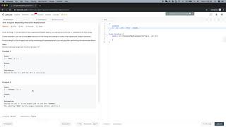 YouTube video 'LeetCode 424. Longest Repeating Character Replacement'