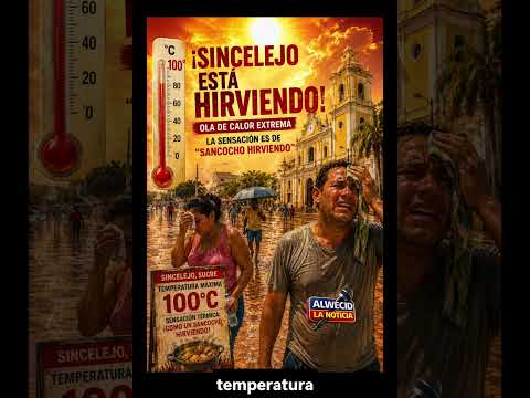 🔥🥵 ¡Sincelejo se derrite! Ola de calor convierte la ciudad en un “sancocho hirviendo”