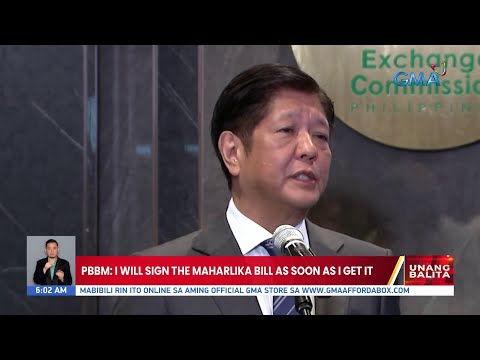 PBBM: I will sign the Maharlika Bill as soon as I get it UB