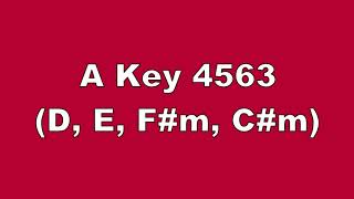 A Key 4563 D, E, F#m, C#m