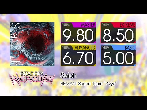 【GITADORA】 Saiph (MASTER ~ BASIC) Drum