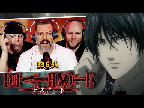 Death Note season 1 episode 1x33 & 1x34 reaction (DUB)