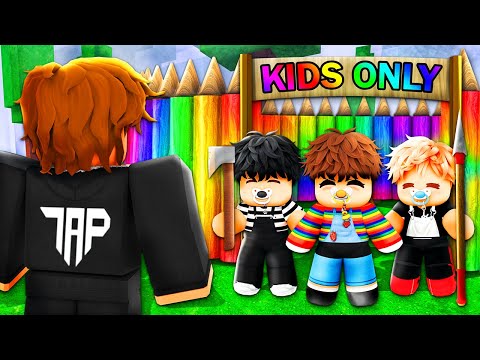 I Found a KIDS ONLY TEAM.. So I Went UNDERCOVER! (99 Nights in The Forest)