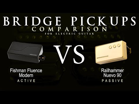 Fishman FLUENCE MODERN vs Railhammer NUEVO 90 - Bridge Guitar Pickup Comparison Tone Demo