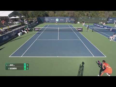 Iva Jovic [WC] [1] (USA) vs Anastasia Gasanova (RUS) // 6-1 4-6 6-4 // W125 Austin // 2nd Round