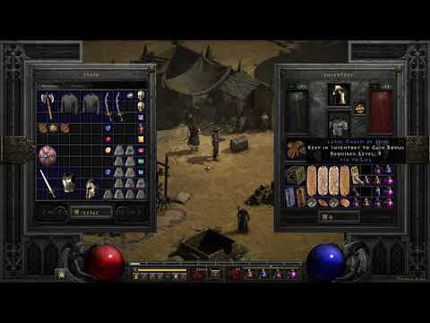 Diablo 2 Resurrected Tech Alpha 30lvl Whirlwind Barb Item Showcase