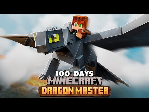 I Survived 100 Days as a DRAGON MASTER in HOW TO TRAIN YOUR DRAGON Minecraft