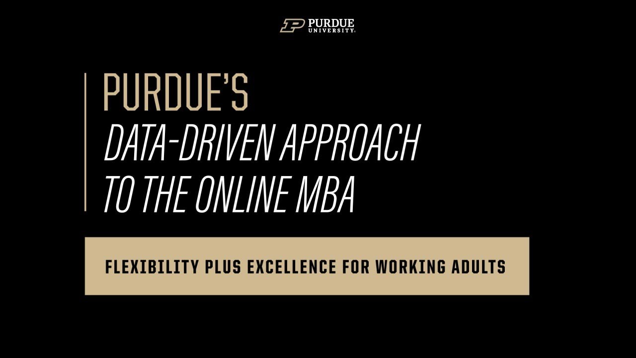 Purdue Online MBA Offers Flexibility for Working Adults video