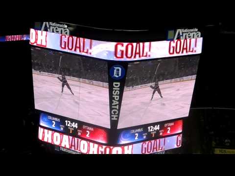 Columbus Blue Jackets vs. Ottawa Senators James Wisniewski Goal 1/28/2014