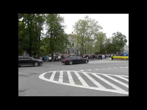 Prezydent Bronisław Komorowski w Prudniku - odlot śmigłowca