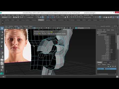 Learn Maya Character Head Modeling for Beginners