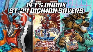LET'S UNBOX ST-24 DIGIMON SAVERS | Digimon Card Game