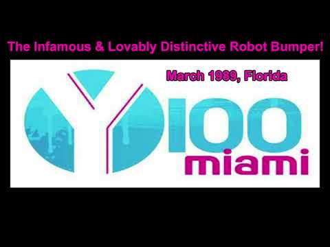 100.7 WHYI Miami FL Y100 Robot VO Bumper March 1989