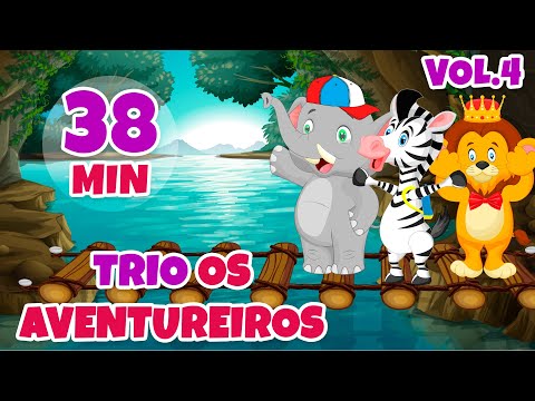 Trio os Aventureiros  Juba, Tromba e Tim Vol. 4 - Giramille 38 min | Desenho Animado Musical