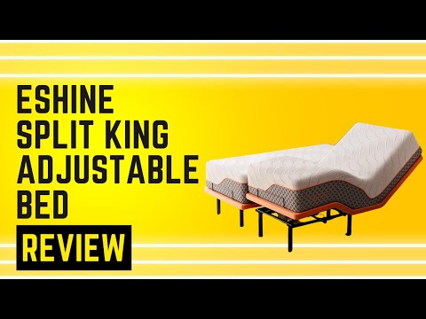 ESHINE Twin XL Adjustable Bed Frame with Lumbar Support, Head-Pillow-Tillt, Under Bed Light, Smart App Control, Zero Gravity, Ergonomic Incline, Wireless Remote, Dual USB Port, 6000 Series video review thumbnail