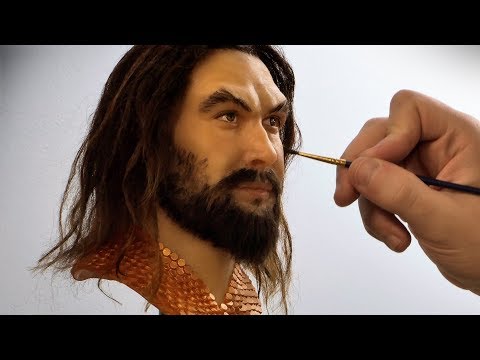 sculpture aquaman timelapse video by steven richter