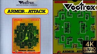 Armor Attack Vectrex 4k Gameplay