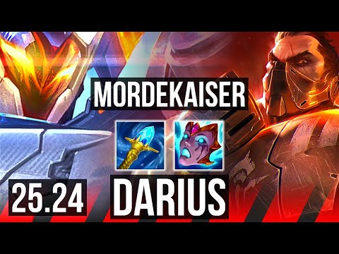 MORDEKAISER vs DARIUS (TOP) | Good KDA: 8/1/7 | NA Master | 25.24